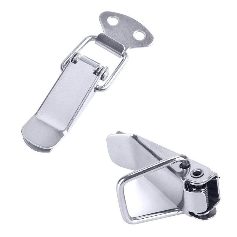 AUHOKY 12Pcs Stainless Steel Spring Loaded Toggle Latches with 48Pcs Mounting Screws, AUHOKY Case Box Chest Trunk Latch Catches Hasps Clamps (72mm Overall Length) - Image 2